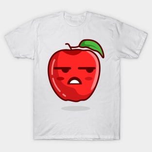 badmood sad react apple T-Shirt